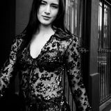 Camisa Black de lentejuelas