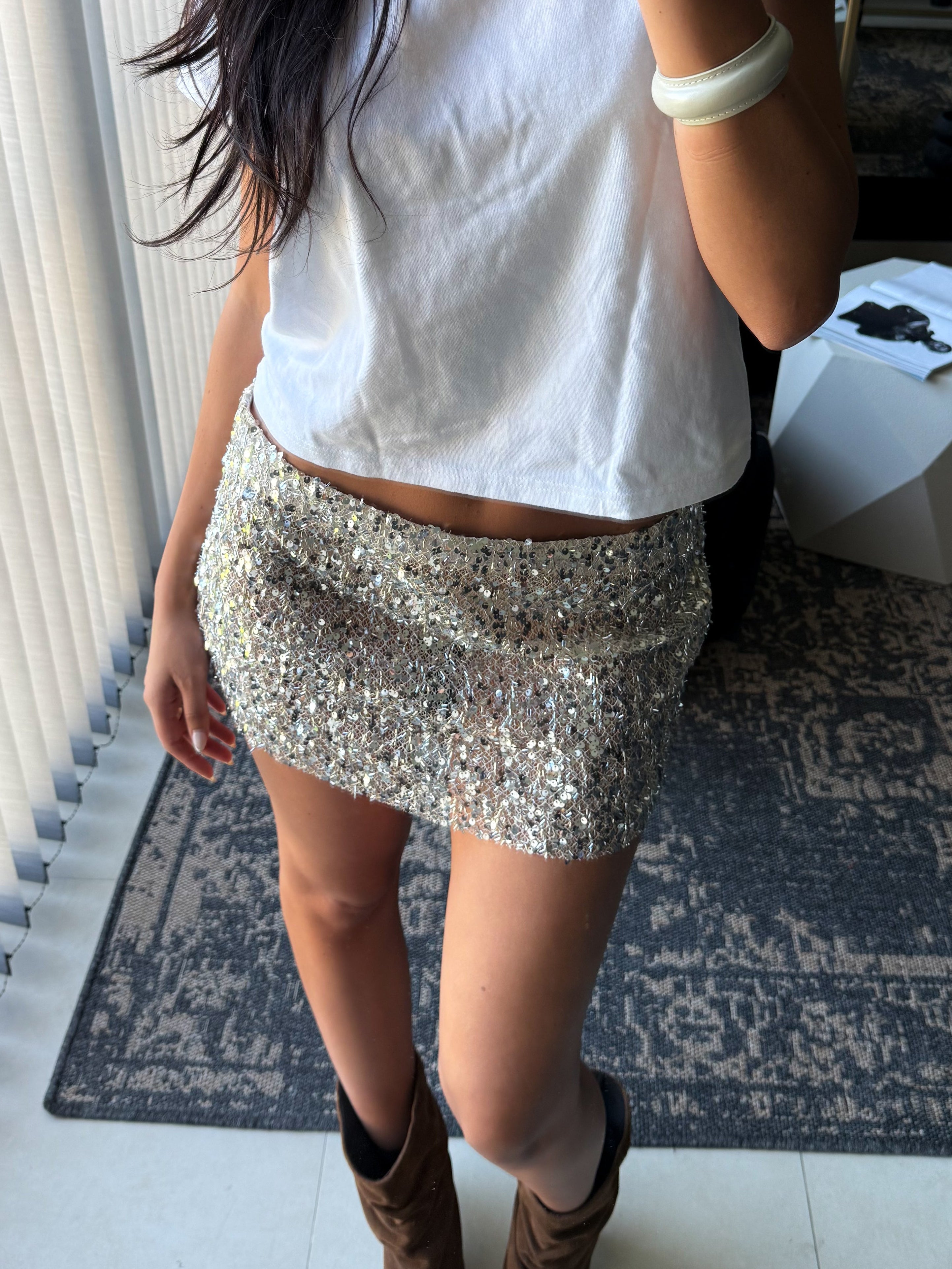 Mini Falda Sand de lentejuelas