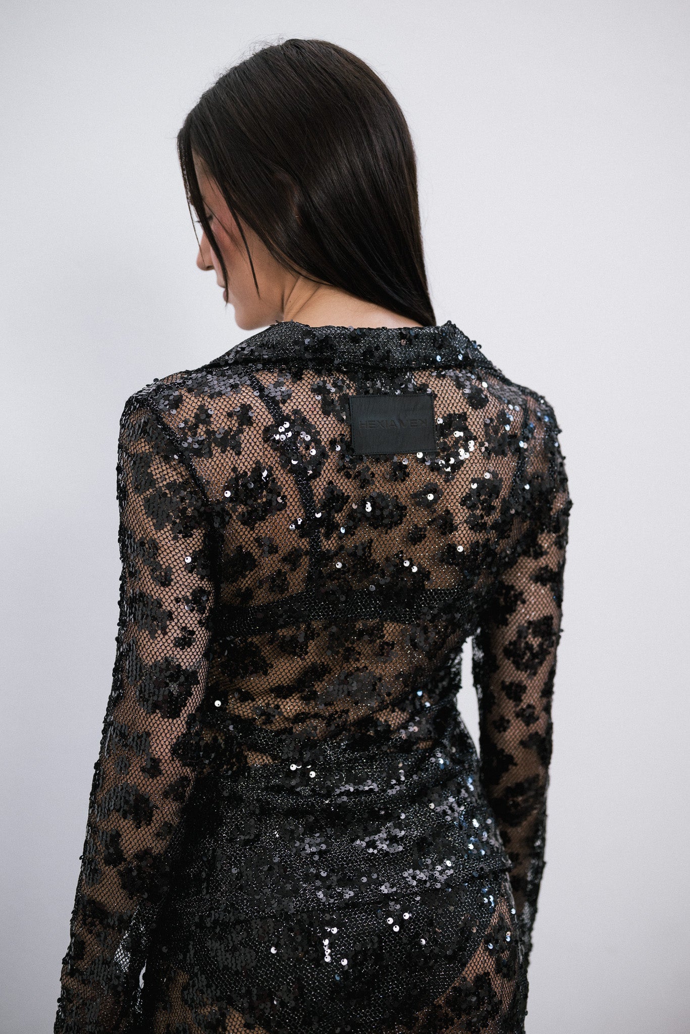 Camisa Black de lentejuelas
