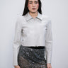 Campera Crop Bone de simil cuero